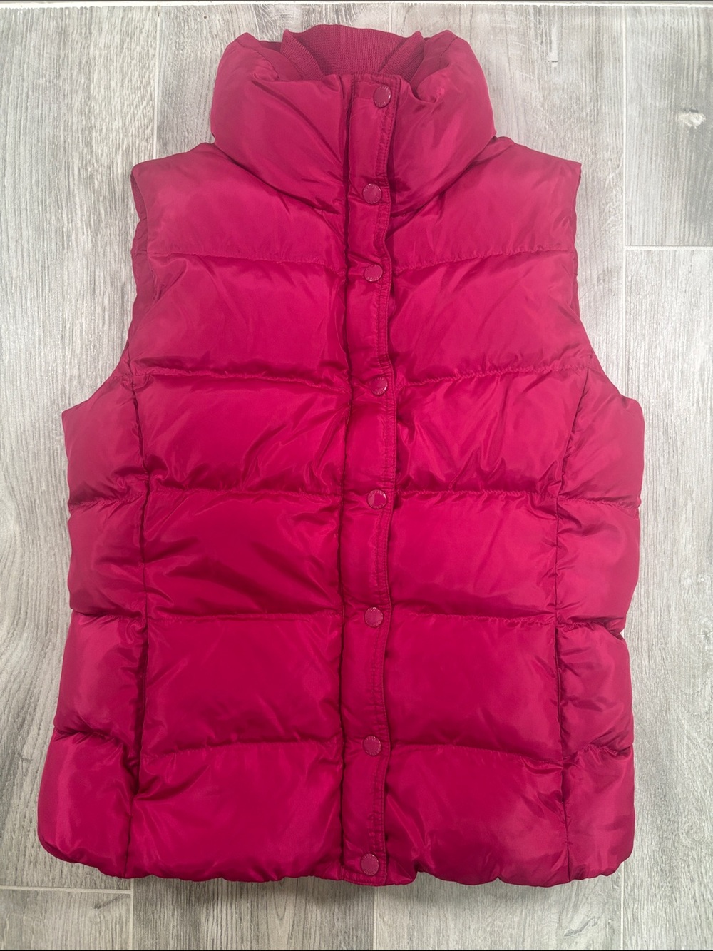 J. Crew Hot Pink Down Puffer Vest Small 96077